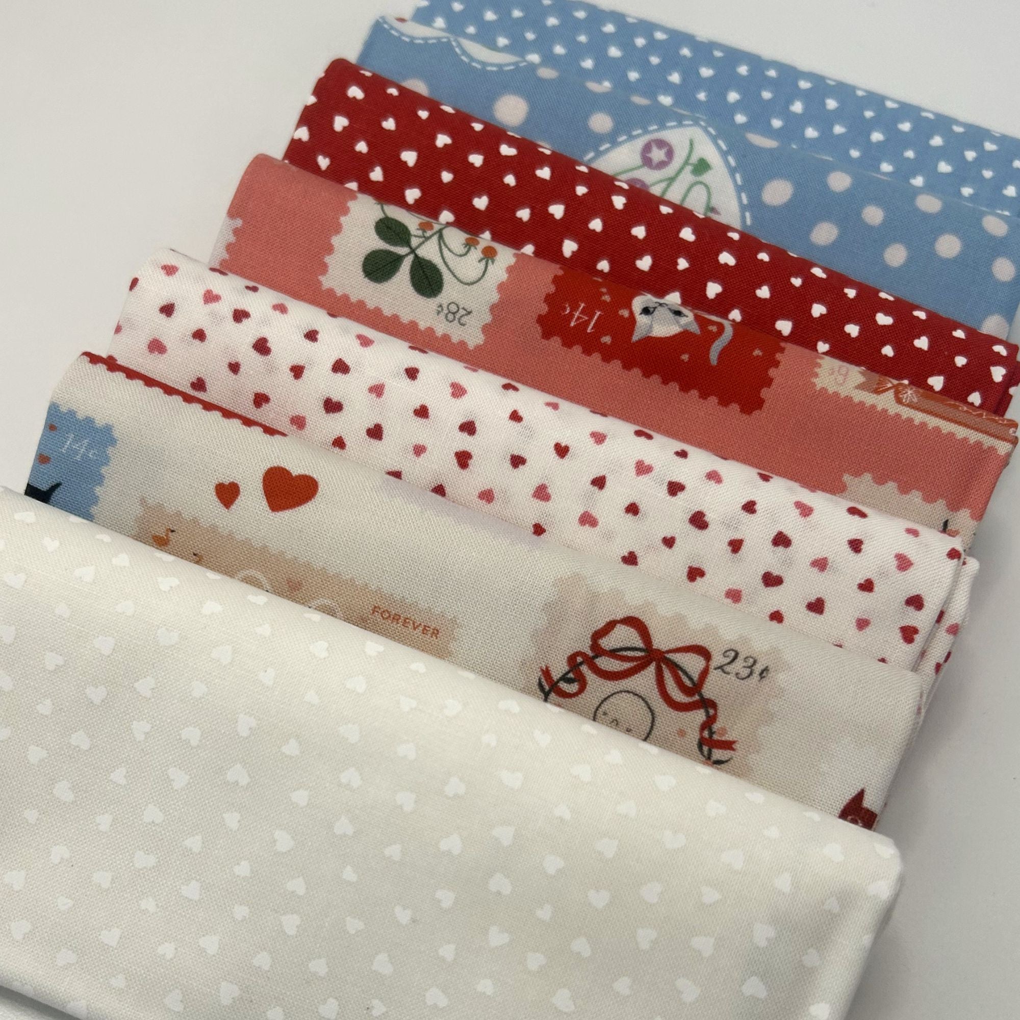 Funny Valentine Custom Fat Quarter Bundle by Lizzy House for Moda Fabrics | 7 FQs | Curated Bundle