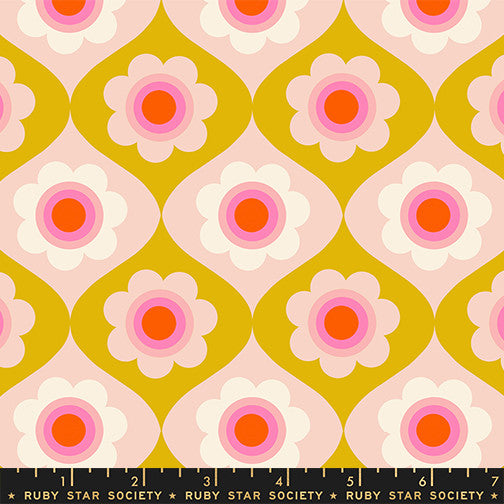 Trinketry Floral Goldenrod Yardage by Melody Miller for Ruby Star Society | RS0114 14