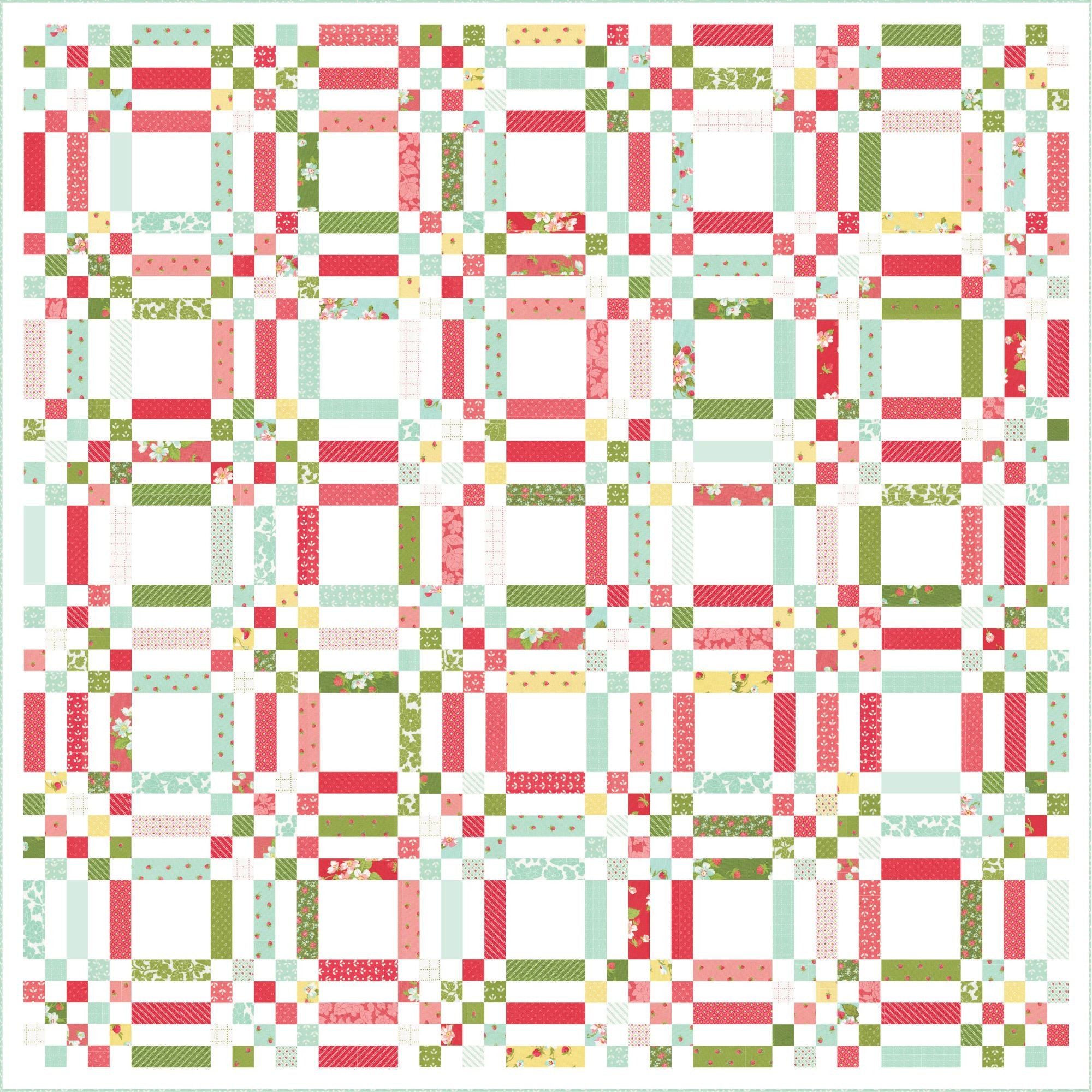 PRESALE Picnic Quilt Kit With Bloomsberry by Camille Roskelley for Moda Fabrics | Quilt Size 76" x 76"