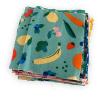 Food Group Charm Pack | Ruby Star Society | Open Package 5" Scraps