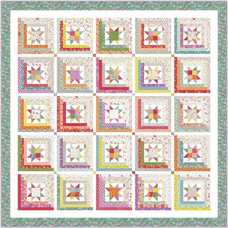 Mix and Match Quilt Pattern by Chelsi Stratton of Sherri & Chelsi for Moda Fabrics | CSD 160