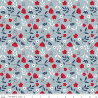 American Beauty Storm Floral Yardage by Dani Mogstad for Riley Blake Designs |C14441 STORM