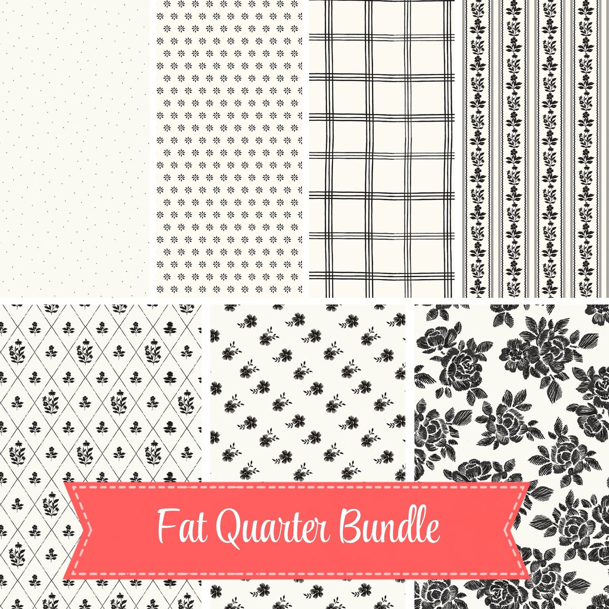 PRESALE Fat Quarter Bundle Cloud | Moonlit Trellis by My Mind’s Eye for Riley Blake Designs | 8 Fat Quarters | Curated Bundle