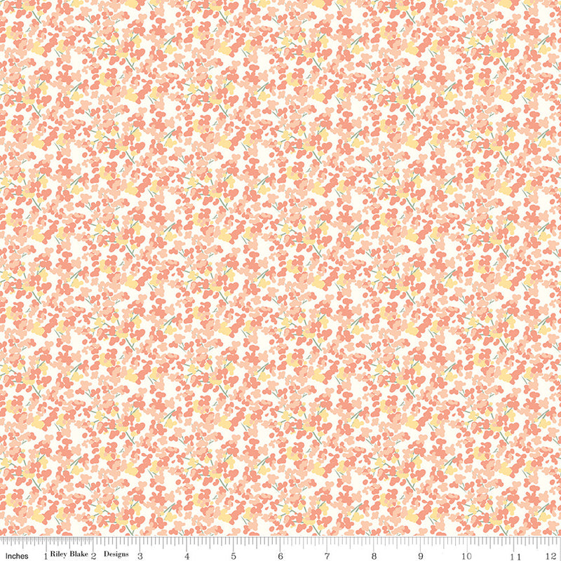 PRESALE New Beginnings Blossoms Blush Yardage by Sandy Gervais for Riley Blake Designs | C15754-BLUSH