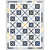 PRESALE Nocturne Custom Quilt Kit With Summer Solstice Wovens by Pieces to Treasure for Moda Fabrics | Quilt Size 61" x 81"