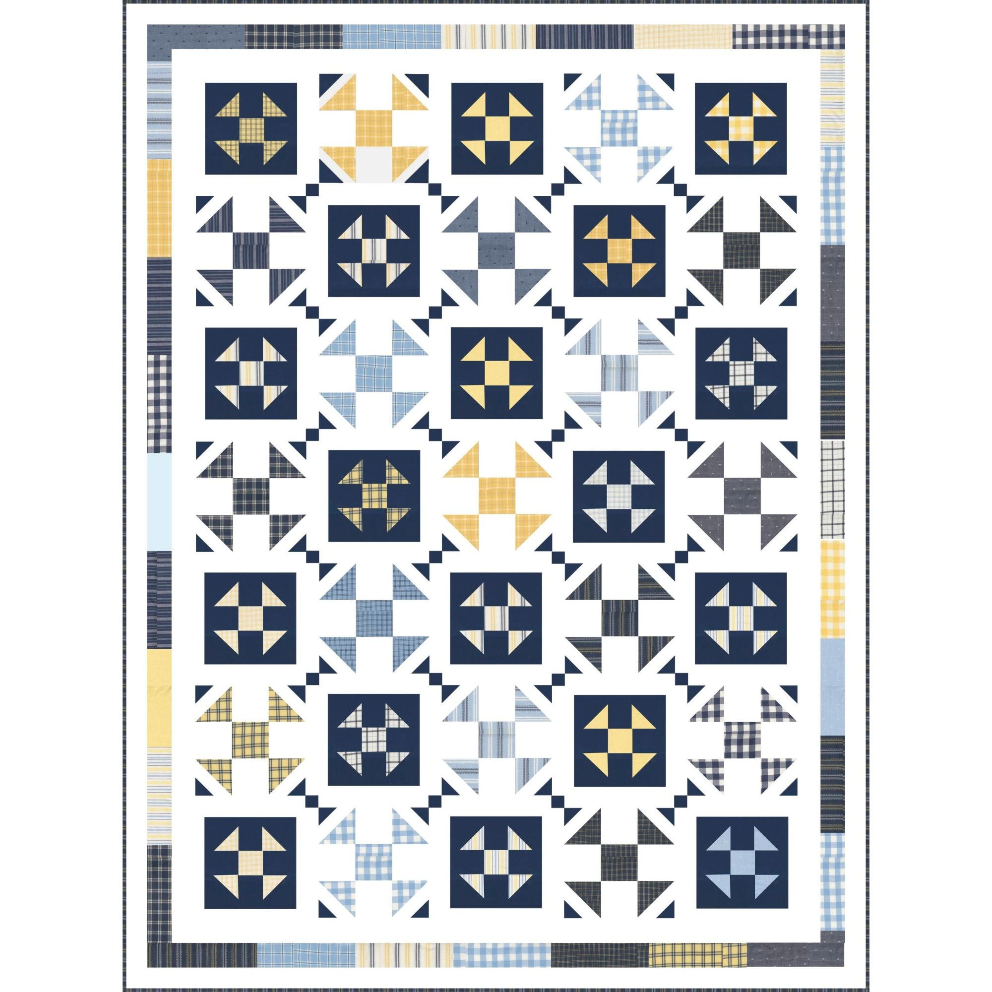 PRESALE Nocturne Custom Quilt Kit With Summer Solstice Wovens by Pieces to Treasure for Moda Fabrics | Quilt Size 61" x 81"