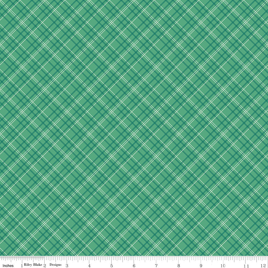Berry & Sage Plaid Alpine Yardage by Lori Holt of Bee in My Bonnet | C17393-ALPINE