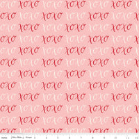 Letters to Cupid XOXO Pink Yardage by My Mind's Eye for Riley Blake Designs | C16983-PINK