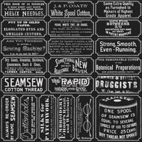 PRESALE She Who Sews–The Maker Sewing Labels Black Yardage by J. Wecker Frisch for Riley Blake Designs | C18532-BLACK