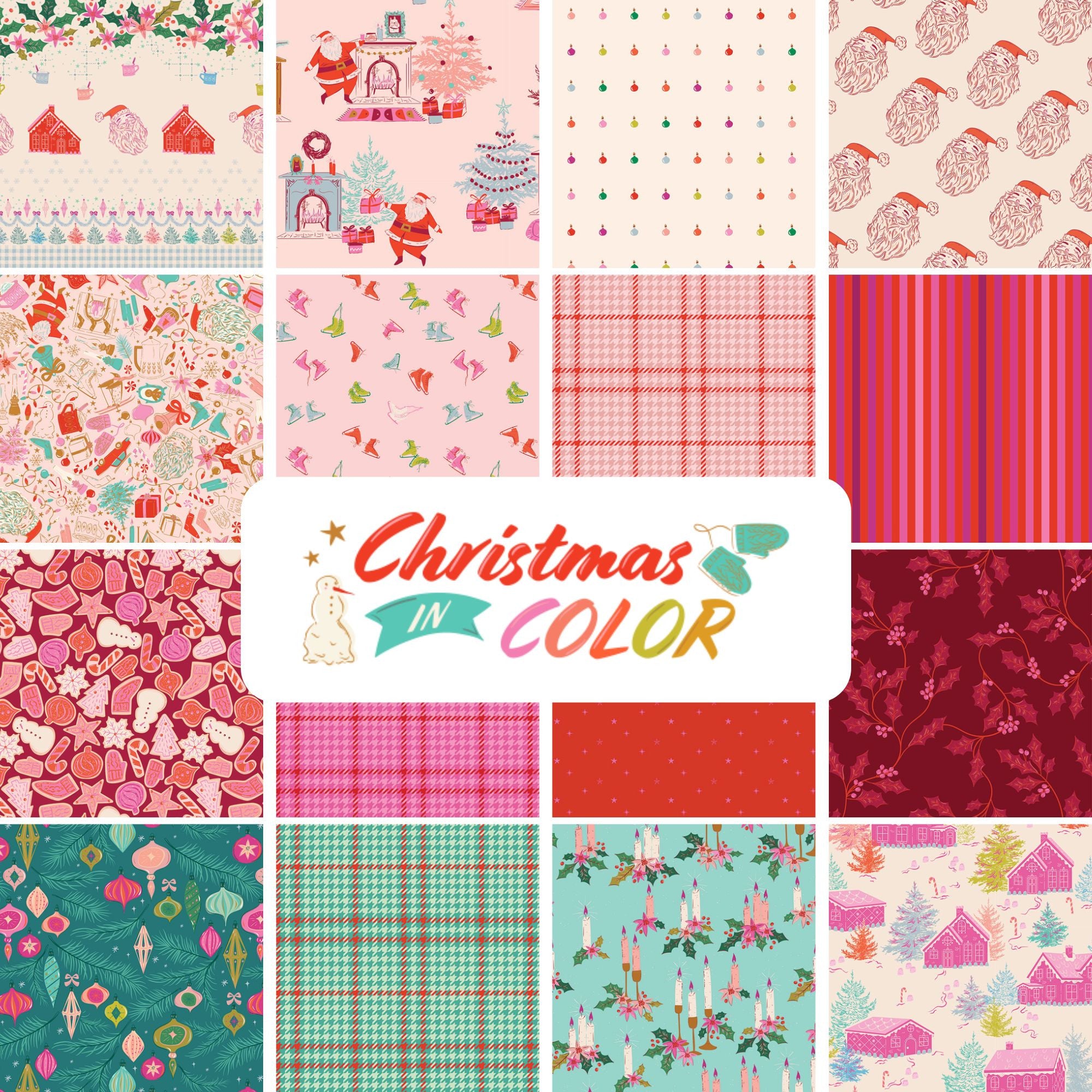 PRESALE Christmas in Color Half Yard Bundle by Art Gallery Fabrics | 15 Half Yards | Curated Bundle