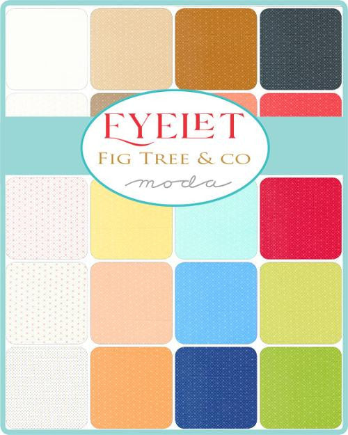 Eyelet Mini Charm by Fig Tree for Moda Fabrics | Precut Fabric Bundle | 20488MC