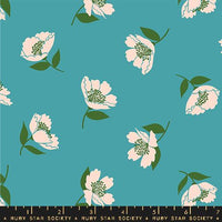 Juicy Fluttering Dark Turquoise Yardage by Melody Miller for Ruby Star Society | Ruby Star Cottons | RS0089 14