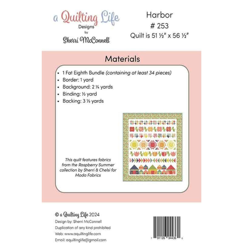 Harbor Quilt Pattern by Sherri McConnel of A Quilting Life | QLD 253