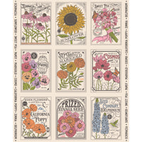 PRESALE My Secret Garden Vintage Seed Packet Panel Cloud by Stacy Iest Hsu for Moda Fabrics | 20988 11