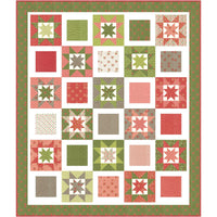 PRESALE Whimsy Stars Custom Quilt Kit With Poinsettia and Pear by Sherri & Chelsi for Moda Fabrics | Quilt Size 70 1/2” x 82 1/2”