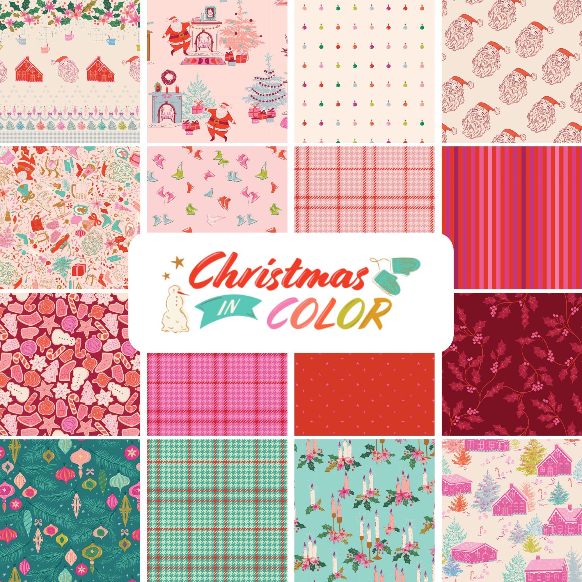 PRESALE Christmas in Color Freestyle Winter Jolly Yardage by Art Gallery Fabrics | CMC-25404