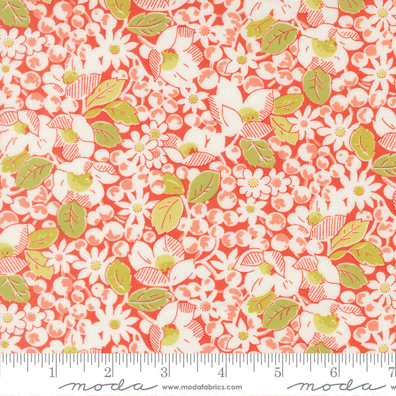 Summers End Garden Bounty Persimmon Yardage by Fig Tree & Co for Moda Fabrics | 35430 16