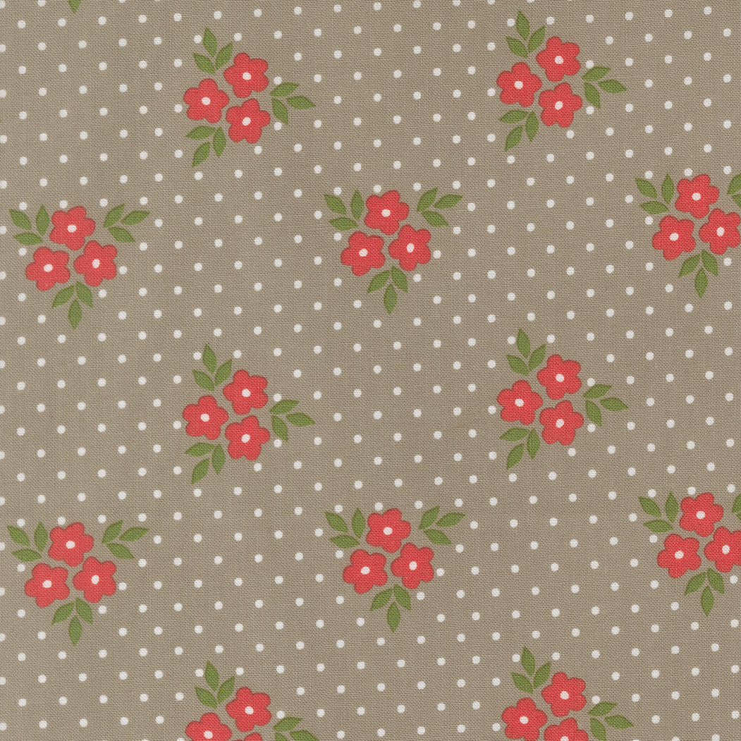 PRESALE Poinsettia and Pear Bouquet Stone Yardage by Sherri & Chelsi for Moda Fabrics | 37712 17