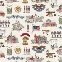 Independence Main Cream Yardage by the RBD Designers for Riley Blake Designs | C17330-CREAM