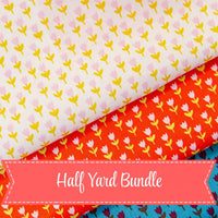 PRESALE Half Yard Bundle Small Tulips | 1 800 Calico by Alexia Abegg for Ruby Star Society | 3 Half Yards | Curated Bundle