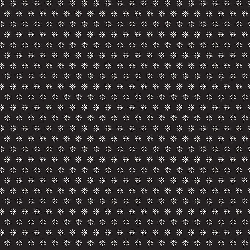 PRESALE Moonlit Trellis Daisies Black Yardage by My Mind's Eye for Riley Blake Designs | C18216-BLACK