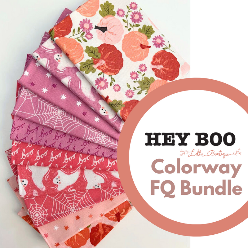 Hey Boo Pastels Colorway Fat Quarter Bundle by Lella Boutique for Moda Fabrics | 10 FQs | Custom Bundle