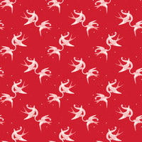 Letters to Cupid Love Birds Red Yardage by My Mind's Eye for Riley Blake Designs | C16981-RED