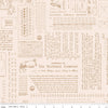 PRESALE TYPE/ography Background Maple Yardage by Lori Holt of Bee in My Bonnet for Riley Blake Designs | C16851-MAPLE