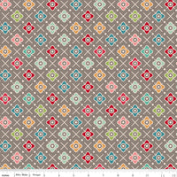 PRESALE Wide Back Farmers Daughter Flower Patch Rustic Yardage by Lori Holt of Bee in My Bonnet | 108" Wide Backing | WB17195-RUSTIC