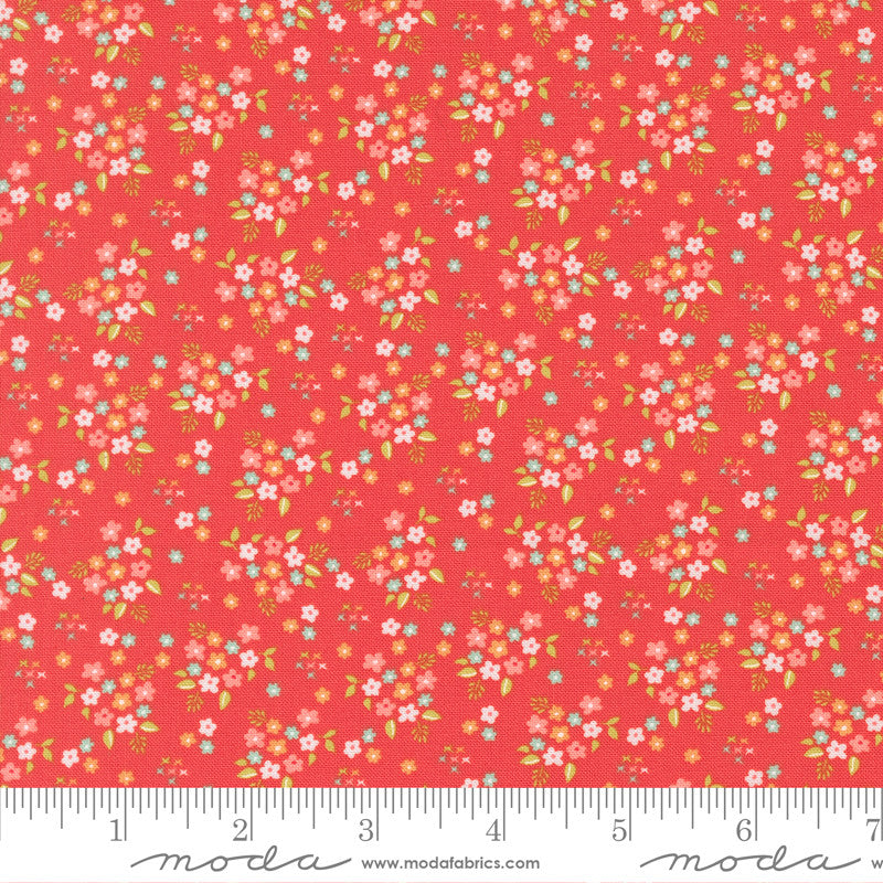 PRESALE Delightfully Yours Geranium by Sherri & Chelsi for Moda Fabrics | 37705 16