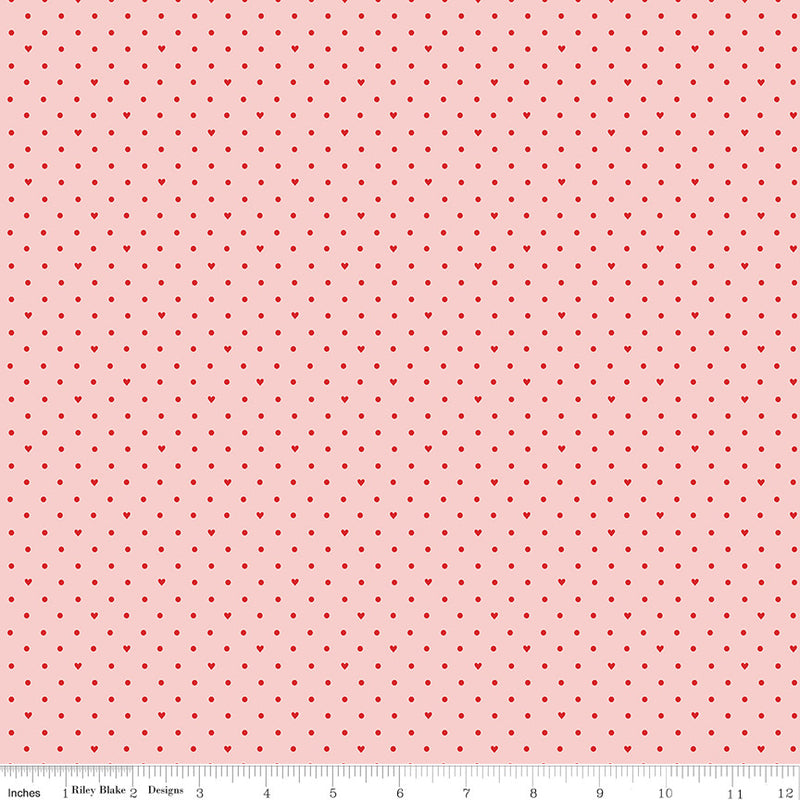 Sweetheart Dots Pink by My Mind's Eye for Riley Blake Designs | C15506-PINK