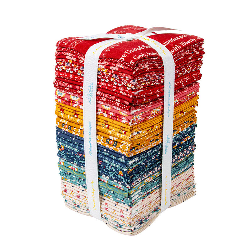 PRESALE Americana Fat Quarter Bundle by Lori Holt of Bee in My Bonnet | 52 Precut Fat Quarters | FQ-16080-52