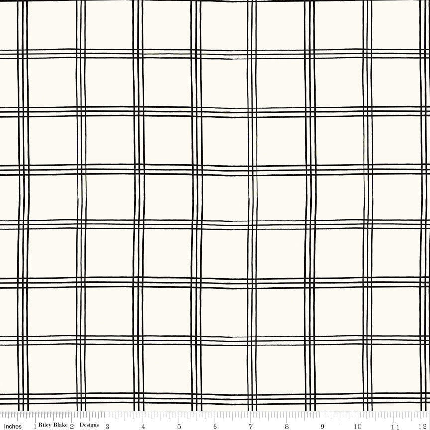 PRESALE Moonlit Trellis Grid Cloud Yardage by My Mind's Eye for Riley Blake Designs | C18215-CLOUD