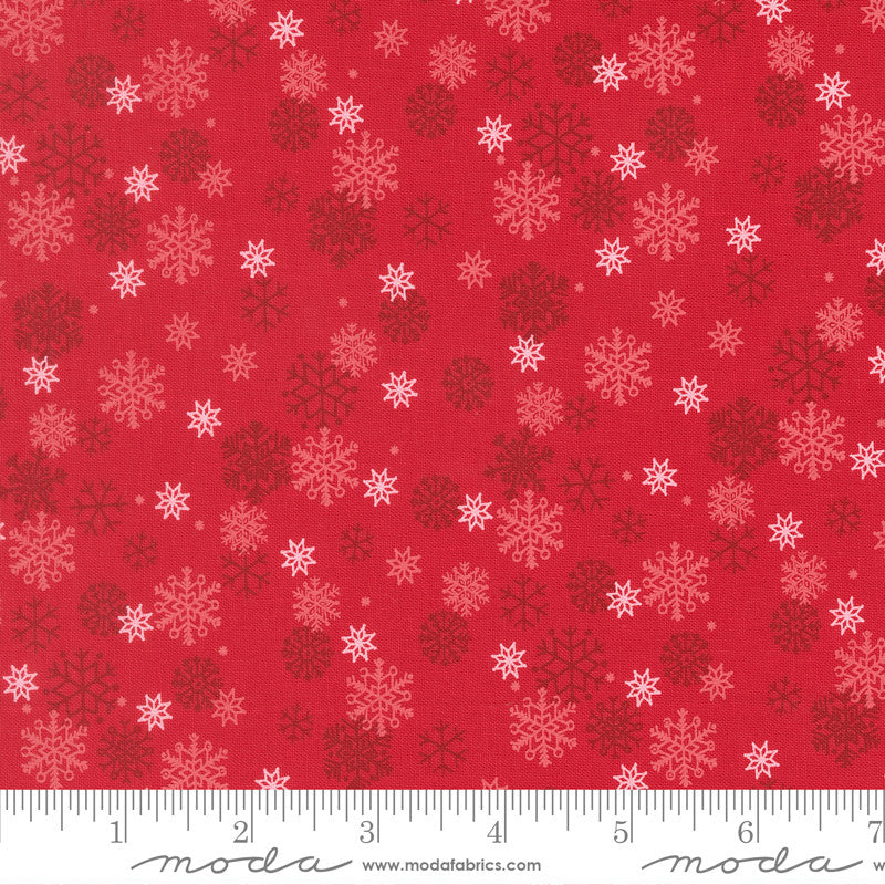 Holiday Cheer Snow Flurry Poinsettia Yardage by Stacy Iest Hsu for Moda Fabrics | 20976 17