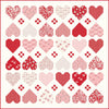Heartwarming Custom Quilt Kit With Letters to Cupid by My Mind's Eye for Riley Blake Designs | Quilt Size 52" x 52"