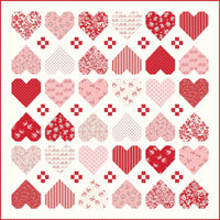 Heartwarming Custom Quilt Kit With Letters to Cupid by My Mind's Eye for Riley Blake Designs | Quilt Size 52" x 52"