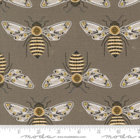 Bee Garden Bumblebee Metallic Slate by Gingiber for Moda Fabrics | 48411 20M