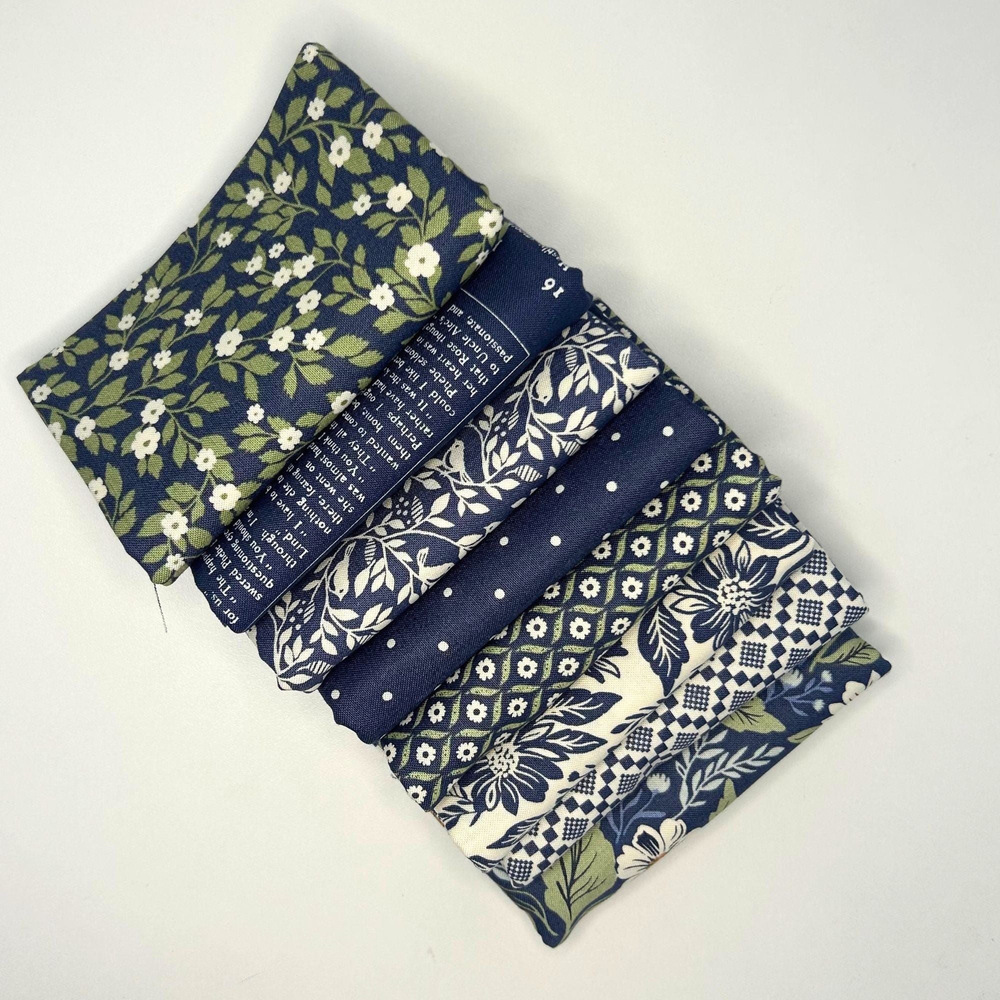 PRESALE True Love Custom Fat Quarter Bundle Blue by Lella Boutique for Moda Fabrics | 8 FQs | Curated Bundle