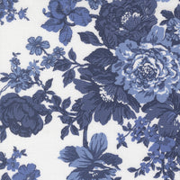 PRESALE Blueprint Heirloom White Navy Yardage by Camille Roskelley for Moda Fabrics | 55330 26