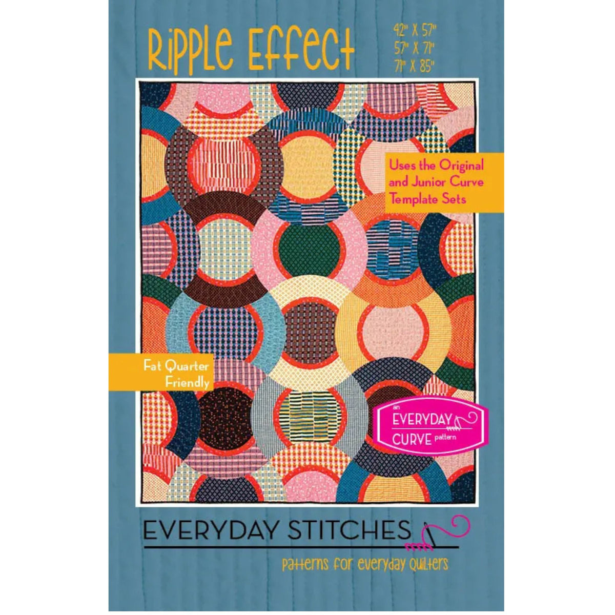 Ripple Effect Quilt Pattern by Everyday Stitches | 551RPL