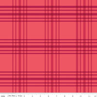 Heirloom Red Plaid Red Yardage by My Mind's Eye for Riley Blake Designs |C14344 RED Quilting Cotton Fabric