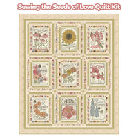 PRESALE Sowing the Seeds of Love Custom Quilt Kit With My Secret Garden by Stacy Iest Hsu for Moda Fabrics | Quilt Size 60" x 72"