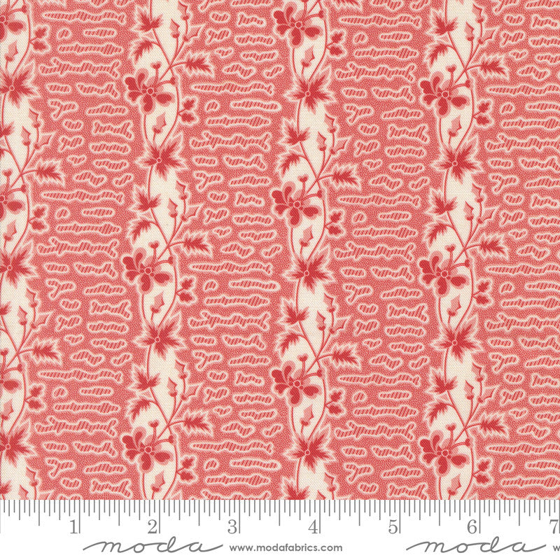Sallys Stitches Honey Stripes Sweet Pink Yardage by Betsy Chutchian for Moda Fabrics | 31712 12