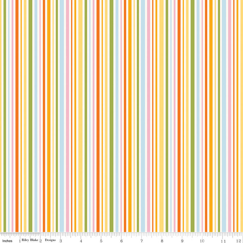 Little Darlin' Stripes Multi Yardage by the RBD Designers for Riley Blake Designs | C16976-MULTI