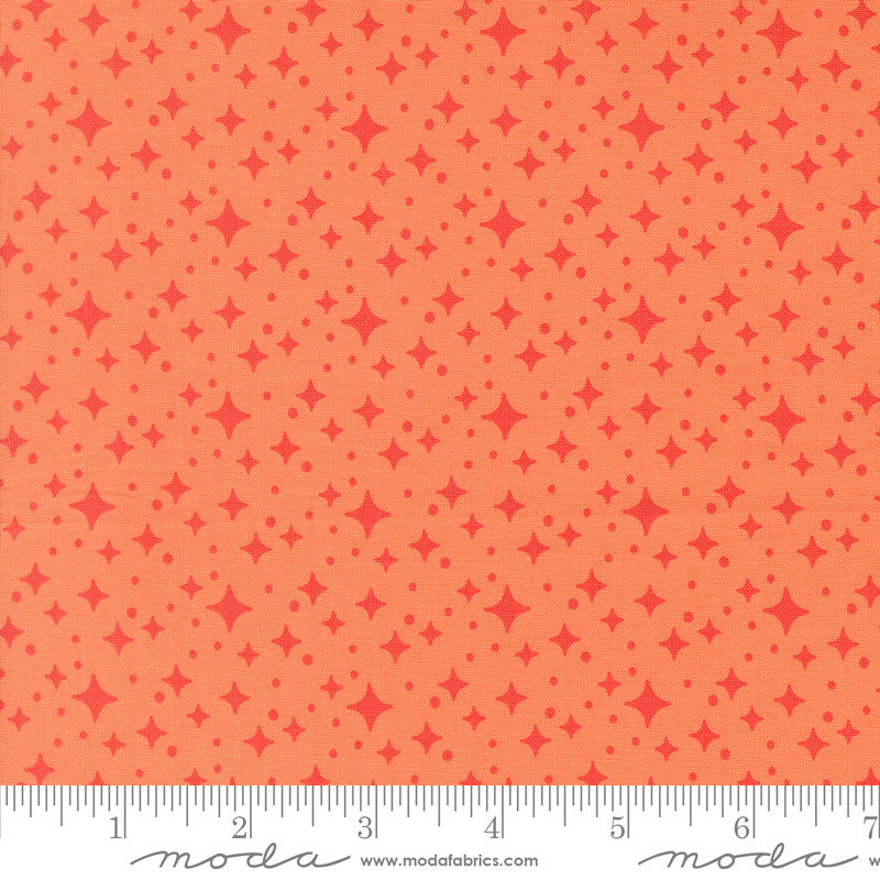 PRESALE Popcorn Starlight Coral Yardage by Elizabeth Hartman for Moda Fabrics | 51284 11