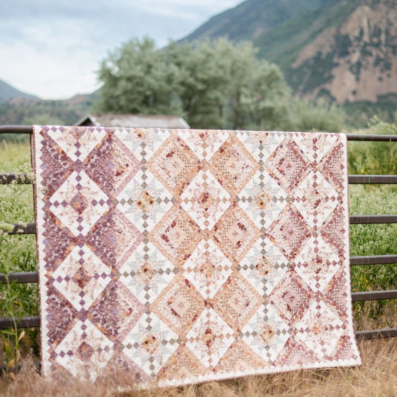 Laura's Log Cabin Quilt Kit Boxed with Evening on the Prairie by Modern Prairie | KT-16740