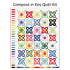 Compose in Key Custom Quilt Kit With American Jane Pindots by American Jane for Riley Blake Designs | Size 65 1/2" x 81"