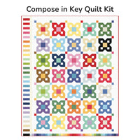 Compose in Key Custom Quilt Kit With American Jane Pindots by American Jane for Riley Blake Designs | Size 65 1/2" x 81"