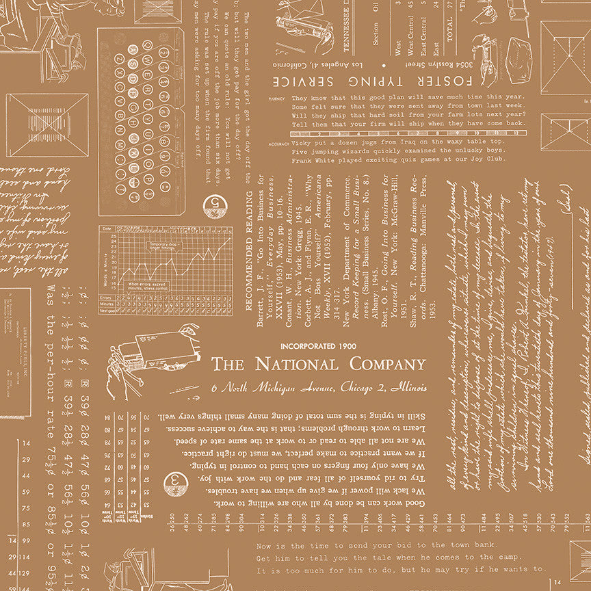 TYPE/ography Maple Yardage by Lori Holt of Bee in My Bonnet for Riley Blake Designs | C16850-MAPLE