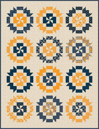 Cheddar at Twilight Peppermint Bark Quilt Boxed Kit by RBD Designers | Quilt Pattern by It's Sew Emma | Quilt Size 51 1/2" x 67" KT-15160